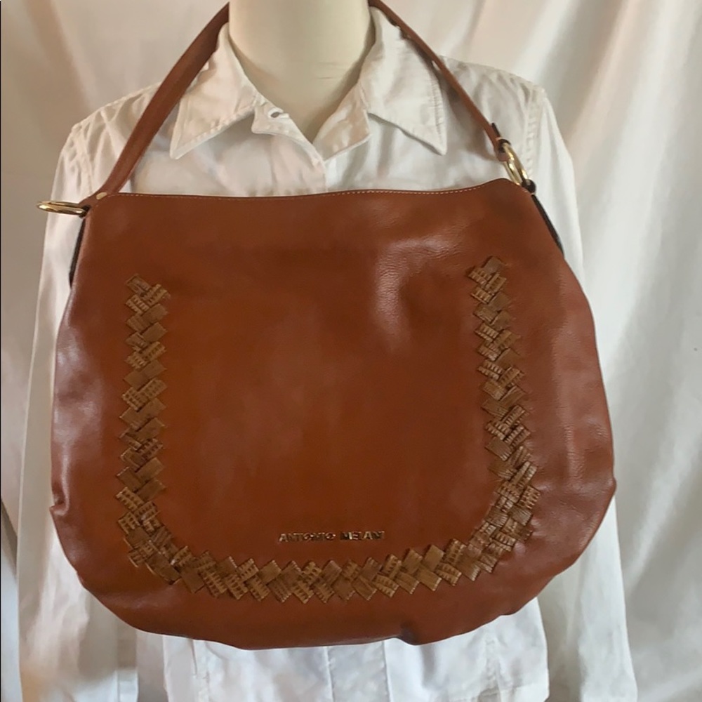 Antonio Melani Shelbi hobo cognac brown leather